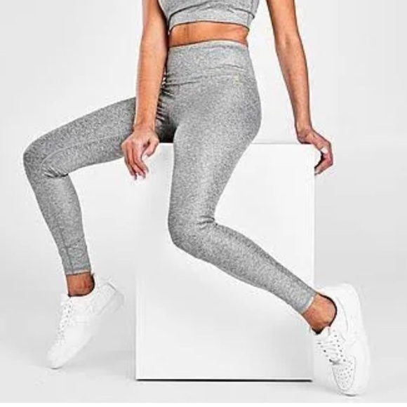 Mermaidcore Hologram Foil Leggings XXL Juicy Couture Silver Pearl Y2K Glam Fairy - Picture 1 of 10